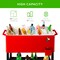 Best Choice Products 80qt Steel Rolling Cooler Cart w/ Bottle Opener, Catch Tray, Drain Plug, Locking Wheels